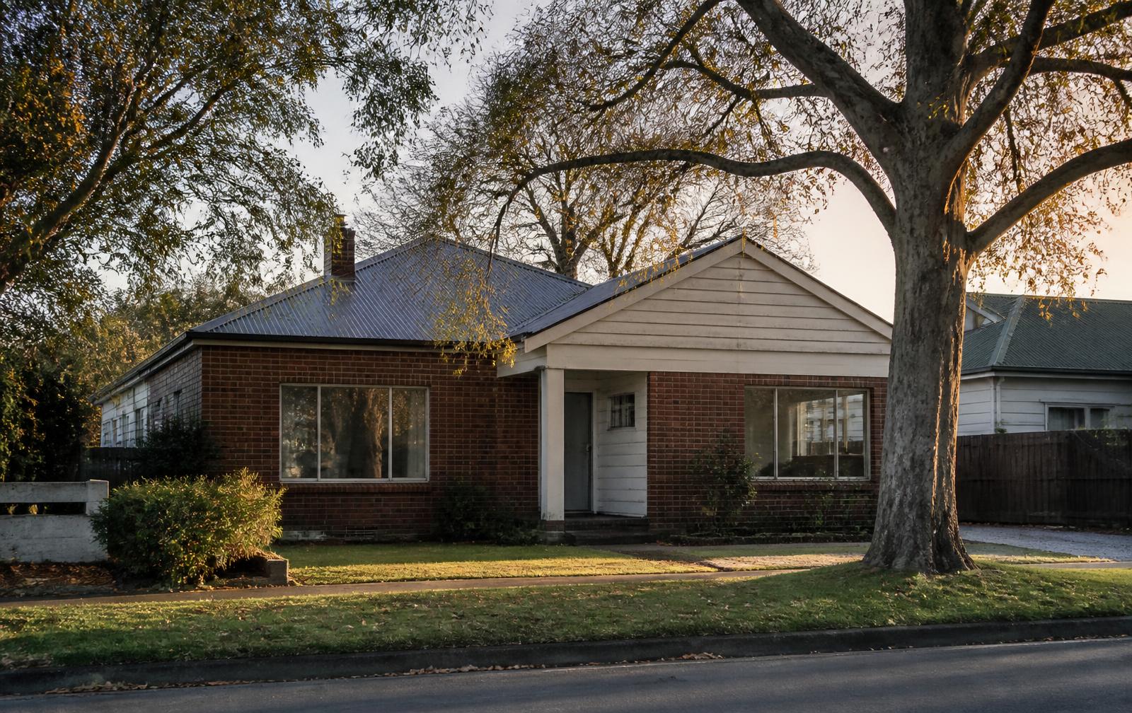 A Christchurch home in the late afternoon light